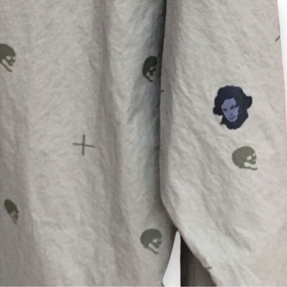 Ludwig Van Skull+ Beethoven Button Up Long Sleeve Shirt - Picture 9 of 15